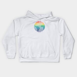 Rainbow Earth Minimalist Kids Hoodie